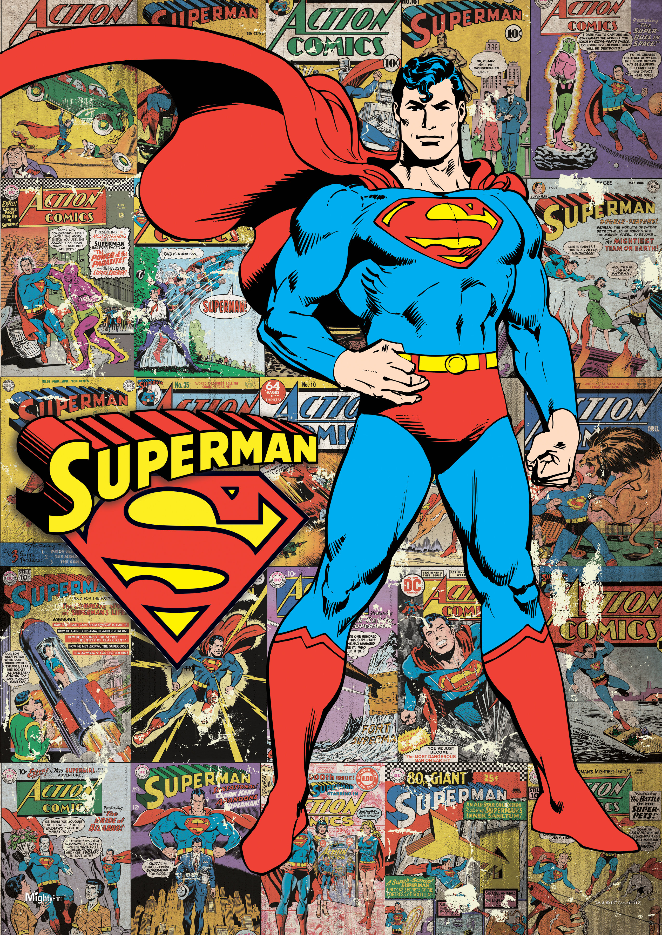MightyPrint Superman Dc Comic Classic MightyPrint Wall Decor | Wayfair